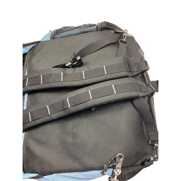 L.L. Bean Blue & Black Messenger Backpack With Multiple Compartments & Adjustabl main image 5